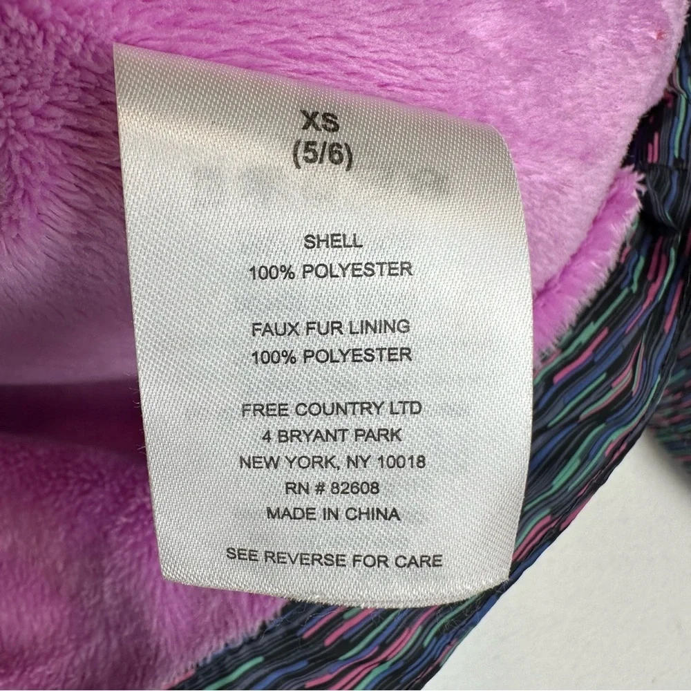 Free Country Girls Full Zip Hooded Soft Shell Jacket Plush Lining